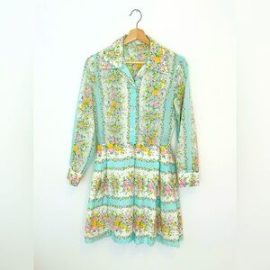 Vintage Floral Mini Dress